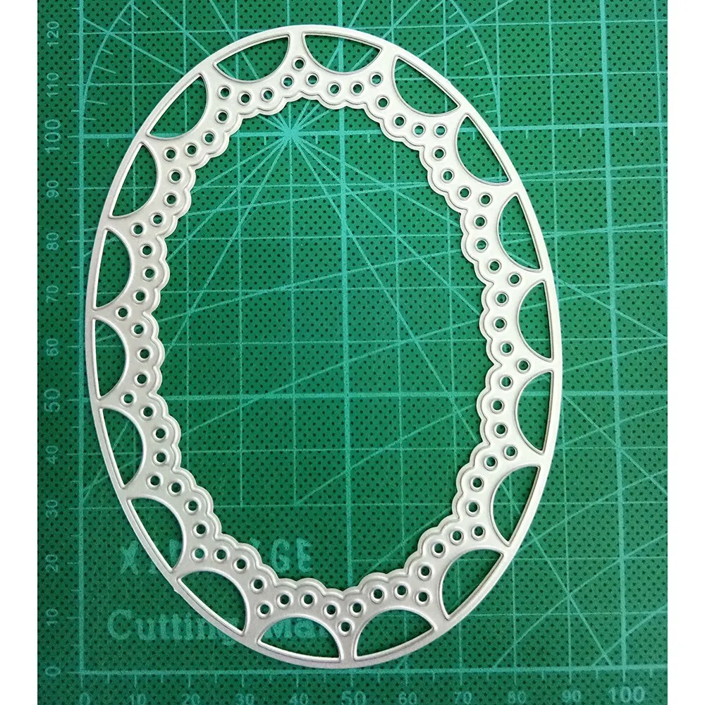 8Pcs/Set Feather Dies Scrapbooking Metal Cutting Dies Cut Die Mold Frame Decora Paper Craft Knife Mould Blade Punch Stencils