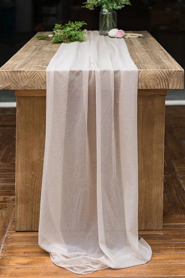 Head Table Floral Swags in Burgundy & Dusty Rose