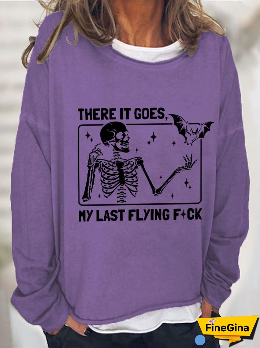 Women's Halloween There It Goes My Last Flying F*ck Casual Sweatshirt