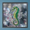 Diamond Painting -DIY Round Drill Emerald Seahorse(40x40cm)