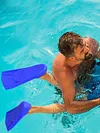 Swimming Training Fins Diving Shoes Non Slip Portable for Kids Girls Boys Adults