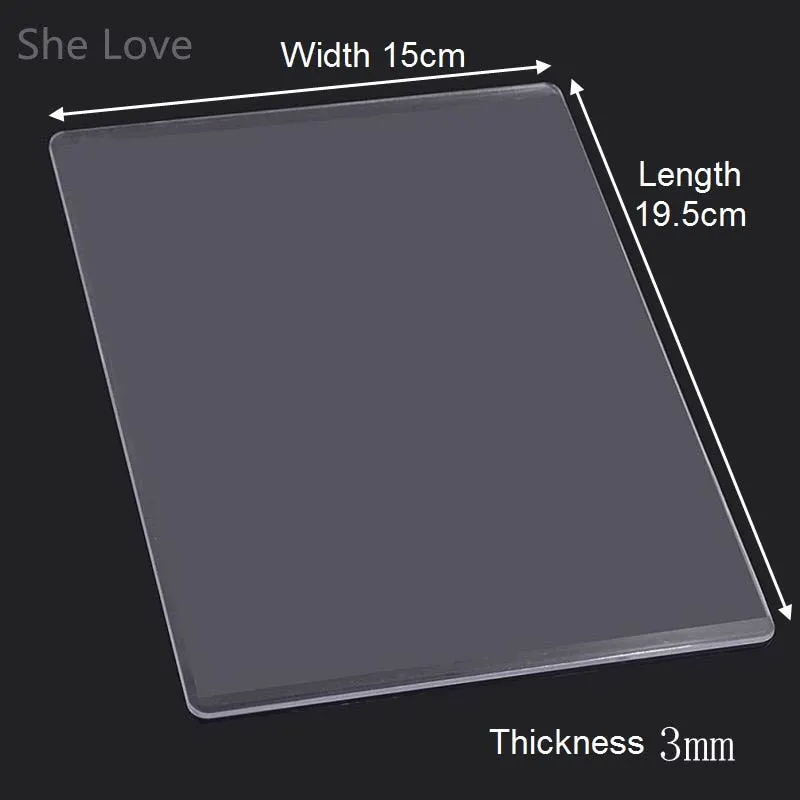 Chzimade 3mm 5mm Die Cutting Embossing Machine Durable Plastic Plates Replacement Pad Diy Cutting Dies Crafts