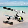 Mini Pocket Pen Shape Travel Fishing Rod Telescopic Fishing Rod Reel Combo Set