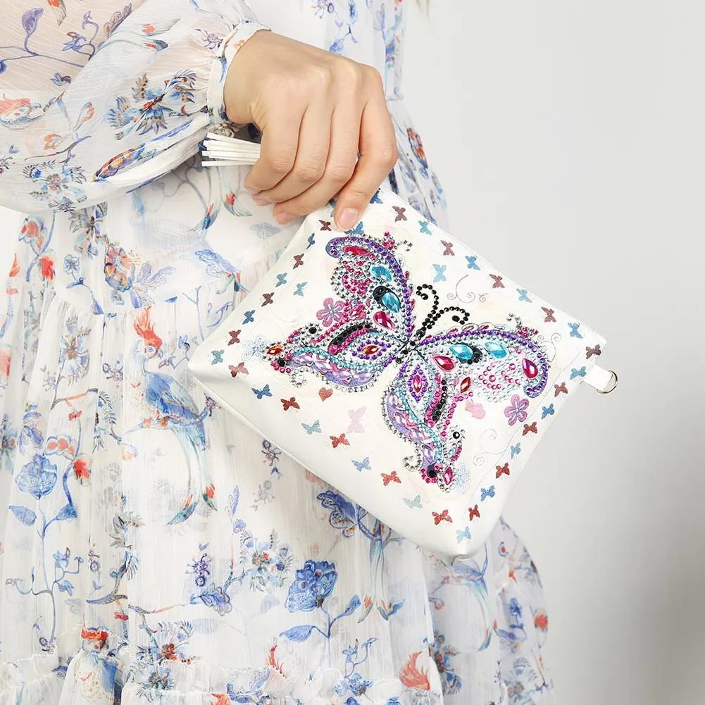 DIY Special Shaped Diamond Painting Girl Wallet Cross Stitch Coin Purse