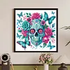 Diamond Painting-DIY Crystal Rhinestone Skull and Butterfly