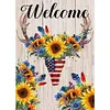 Diamond Painting -DIY Full Square Drill Sunflower Deer Head
