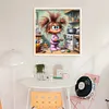 Girl In Kitchen-11CT Stamped Cross Stitch 40*40cm/15.75*15.75in