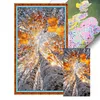 Autumn Birch Trees-11CT Stamped Cross Stitch 40*75cm/15.75*29.53in(Big Size)