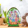 3D Wooden Easter Egg Rabbit Special Shaped Diamond Painting Lamp Desk Decor Kits