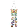 (US Local)DIY Diamond Painting Double Sided 3D Wind Chime Pendant  Hanging Kit