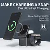 3 in 1 Charging Station Cube for Apple Multiple Devices, Travel Charger