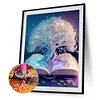 Arbre R&ecirc;veur Et Tranquille-Compl&egrave;te Rond Diamant Peinture-40X50CM