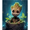 Tree Groot - 11CT Stamped Cross Stitch - 40*45cm
