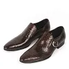 Stylish Mens Slip On Casual Leather Dress Shoes Buckle