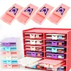 (US Local)4Pcs Butterfly Diamond Painting Tray 5D DIY Drills Plate with Sppon & Brush DIY Diamond Art Accessories