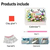 Diamond Painting Spring Scenery 2027 Paper Calendar Monthly Flip Tabletop Calendar Kit