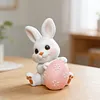 3D Easter Bunny Holding Eggs Silicone Candle Mould DIY Scented Candles Moulds Reusable Soft Silicone Crafting Tools For Easter Home Crafts Decorations Holiday
