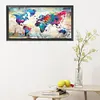 World Map-11CT Stamped Cross Stitch Kit(85*40cm)