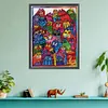 Colorful Cat - 11CT Stamped 3 Strands Cross Stitch 40*50cm/15.75*19.69in