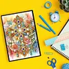 Flower Cross 5D Diamond Painting Notebook Diamond Art Diary Book Kit