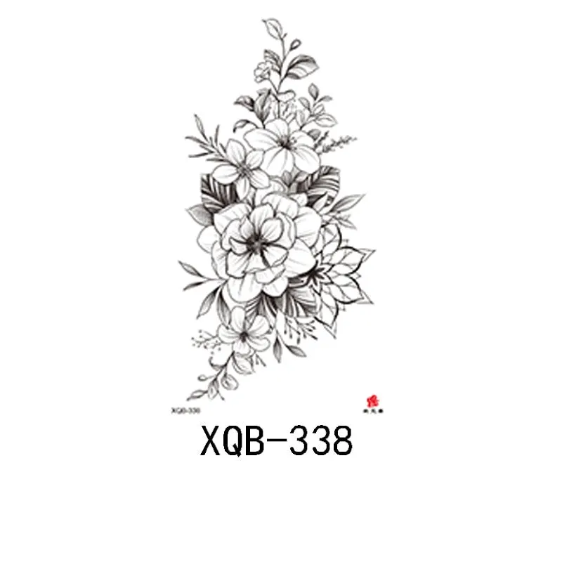 Small Full Arm Waterproof Tattoo Sticker Half Arm Arm Painted Flower Animal Arm Lasting European and American Tattoo Sticker