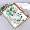 DIY Diamond Painting Wooden Tray Food Tray with Handle Living Room Decoration Cupcake Wooden Tray Kit