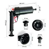 [US Local Warehouse] Pneumatic Pipe Plungers High Pressure Manual Sink Plunger for Bathroom (Black)