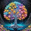 (US Local)4Pack Tree-Special Shaped Diamond Painting Kit(30x30cm)