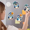 6Pcs Penguin Diamond Painting Fridge Magnet Diamond Art Magnets Decals Kit