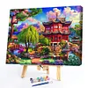 【SALE】Building Backyard-Paint by Numbers Acrylic Painting 50*40cm