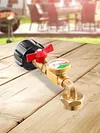 QCC1 Propane Refill Elbow Adapter with ON/Off Control Valve Fill 1 Lb Tanks