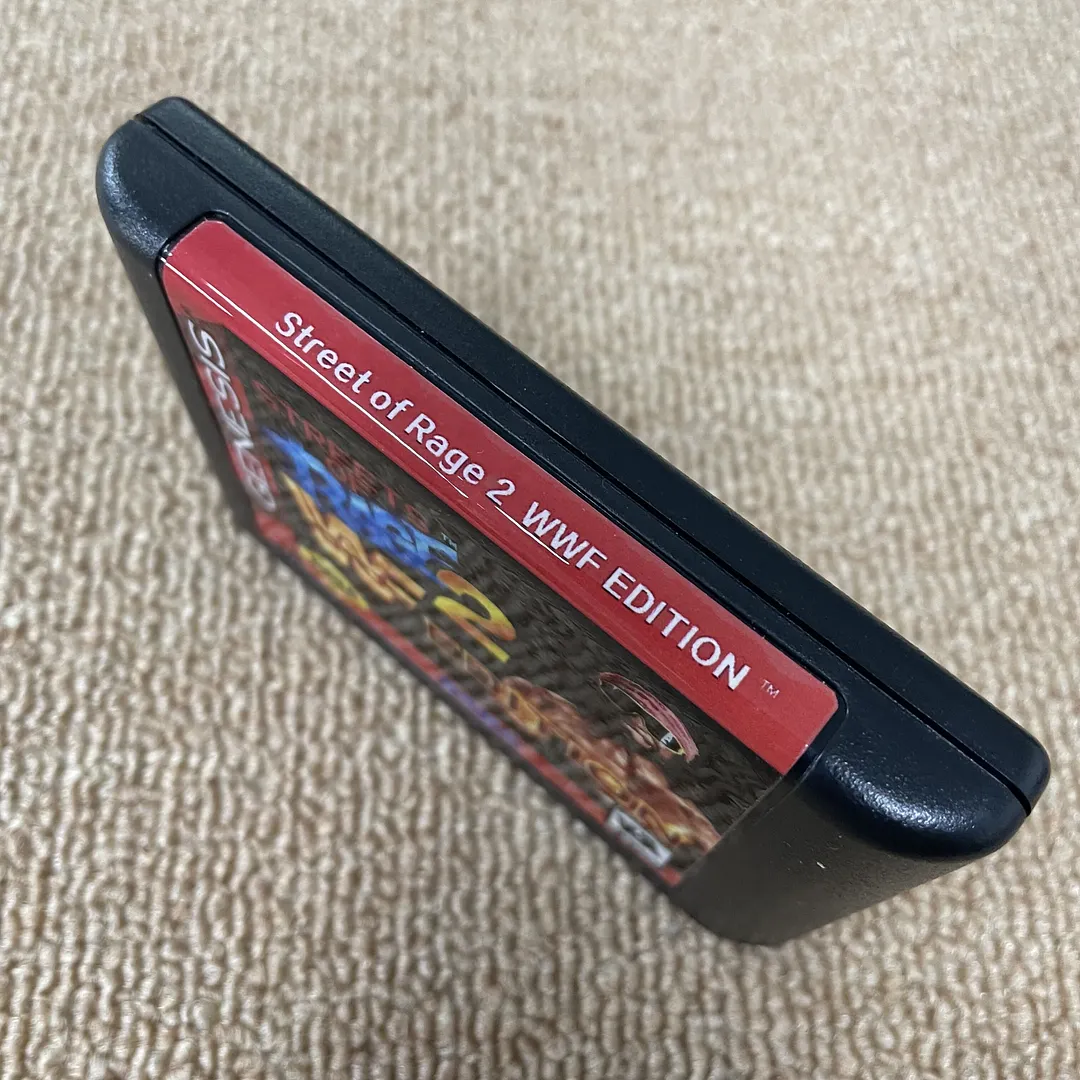 Streets of Rage 2 WWF Edition For SEGA Genesis & Mega Drive - 16 Bit Game Cartridge