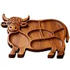 Highland Cow Wooden Charcuterie Board Rustic Serving Tray Cheese Board (Style B)