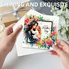 6pcs Diamond Painting Happy Mothers Day Greeting Card with Envelope for Family Friends Holiday Gift Congratulations