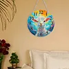 (US Local)Wood Special Shape Alpaca 5D Diamond Painting Clock Art Craft for Home Decor