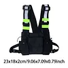 Reflective Vest Backpack Multi-Pocket Vest Bag Large Capacity Stylish Chest Bag