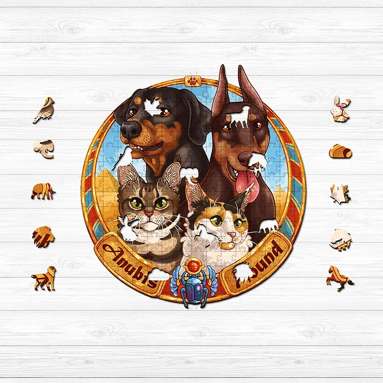 Cats and dogs Wooden Jigsaw Puzzle