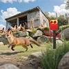Solar Outdoor Motion Sensor Alarm Dog Barking&Gunshot Sound Loud Noise Maker