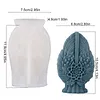 3D Angel Wing Flower Mould Silicone Wave Spiral Candle Mould Reusable Easy To Demold for Candles Soaps Crafts DIY Home Decor (Symmetrical)