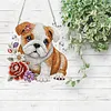Diamond Painting Acrylic Double-side Pug Pendant Hanging Gem