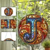 >SALE<Double Sided Letter J  Diamond Drawing Hanging Ornament for Home Decor
