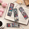 4Pcs Diamond Painting Skull Heart Bookmark for Reading Enthusiasts