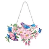(Single Sided) Diy Floral Animal Special Shaped Diamond Painting Pendant