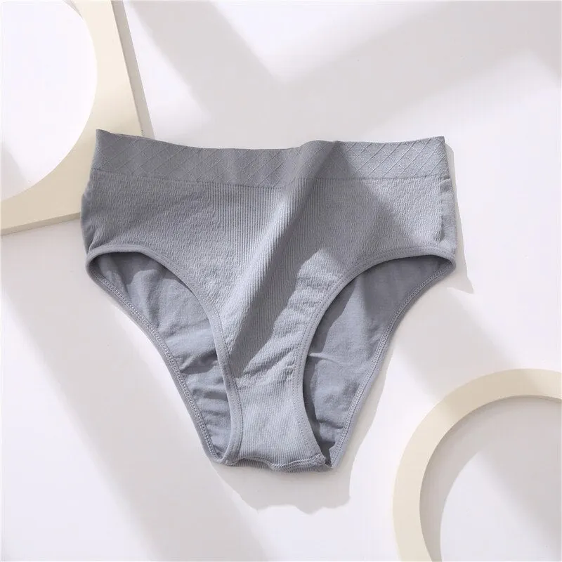 FINETOO Mid-Rise Seamless Underwear Women M-2XL Plus Size Panties 1/2Pcs Soft Ladies Briefs Underpants Female Lingerie 10 Colors