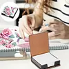 5D DIY PU Diamond Art Note Box with 160 Sheets Paper Memo Pad Holder (Flower)