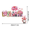 Happy Valentines Day Diamond Painting Door Corner Decor 5D DIY Wood Door Topper