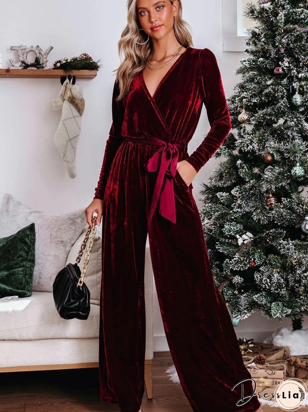 Velvet Jumpsuit: New Year's Eve Ready