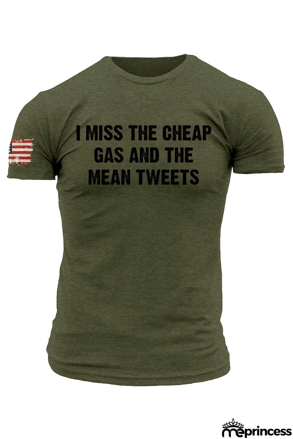 USA Flag Print Men's Tee
