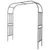 [US Local Warehouse] 7.87ft Garden Arch Trellis for Climbing Plants Metal Arch Frame Pumpkin Archway Outdoor Garden Arbors and Arches for Halloween Christmas Birthday Party Baby Shower Decoration (300x240x50cm)