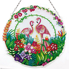 DIY Diamond Painting Hanging Wreath Kit Home Door Decor(Include Chain and Lamp Belt)